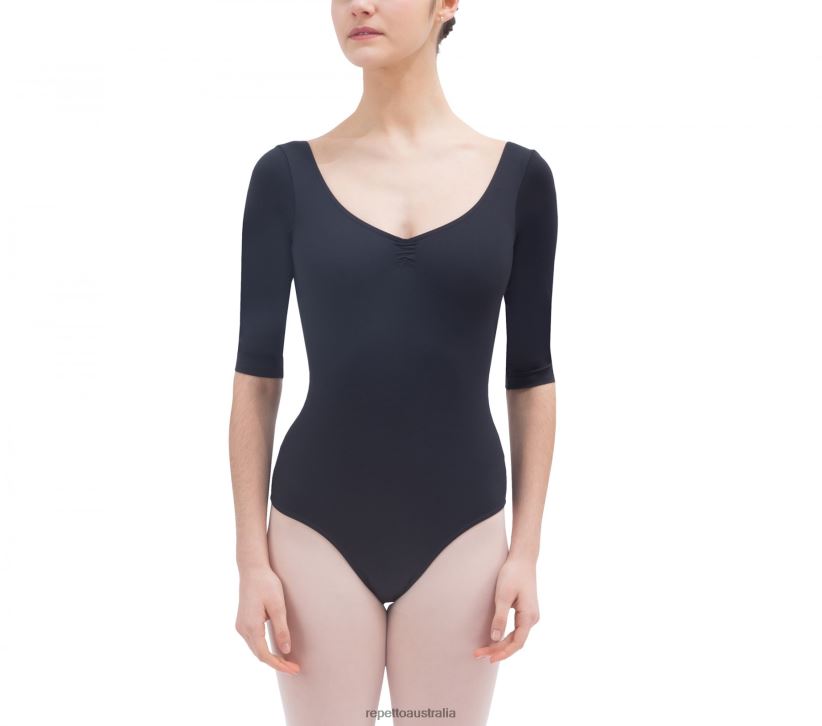 Repetto F4XL488 Women 3/4 Sleeved Leotard Clothing Fashion
