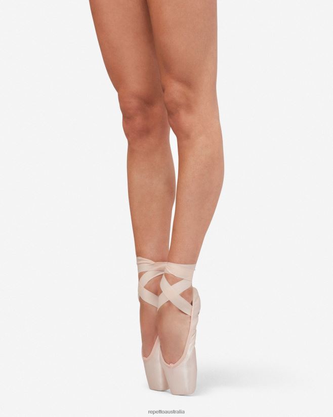Repetto F4XL558 Women Anna Pointe Shoes - Narrow Box Flexible Sole Footwear Pink