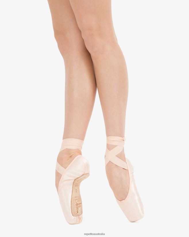 Repetto F4XL567 Women Alicia Pointe Shoes - Medium Box Medium Sole Footwear Salmon Melon