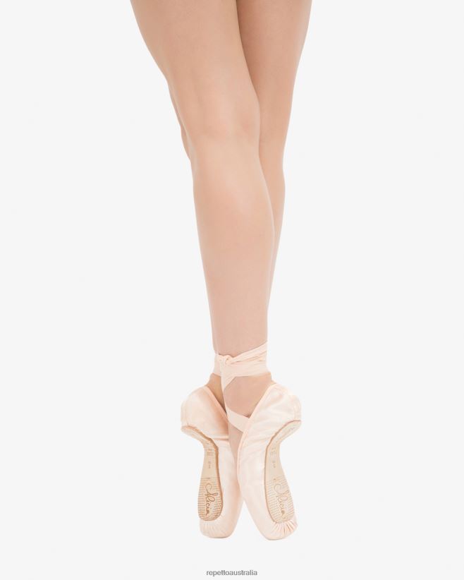 Repetto F4XL568 Women Alicia Pointe Shoes - Large Box Medium Sole Footwear Salmon Melon