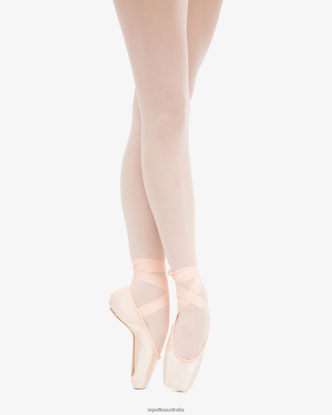 Repetto F4XL577 Women Julieta Pointe Shoes - Narrow Box Flexible Sole Footwear Melon