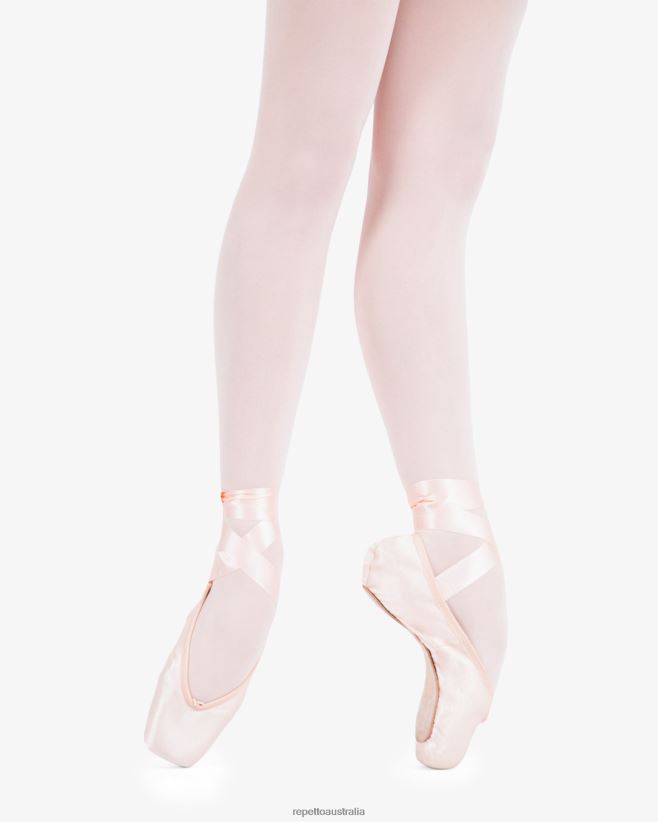 Repetto F4XL580 Women Gamba G93 Pointe Shoes - Narrow Box Medium Sole Footwear Pink