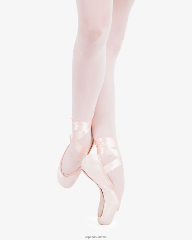 Repetto F4XL580 Women Gamba G93 Pointe Shoes - Narrow Box Medium Sole Footwear Pink