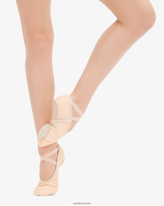 Repetto F4XL596 Women Professional Soft Ballet Shoes With Split Sole Footwear Salmon Peachy