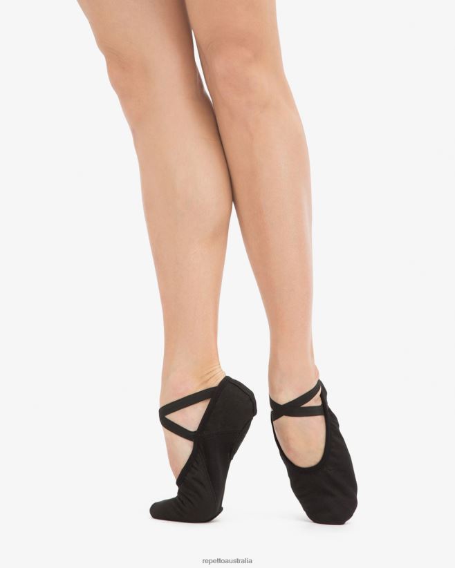 Repetto F4XL599 Women Professional Soft Ballet Shoes With Split Sole Footwear Black