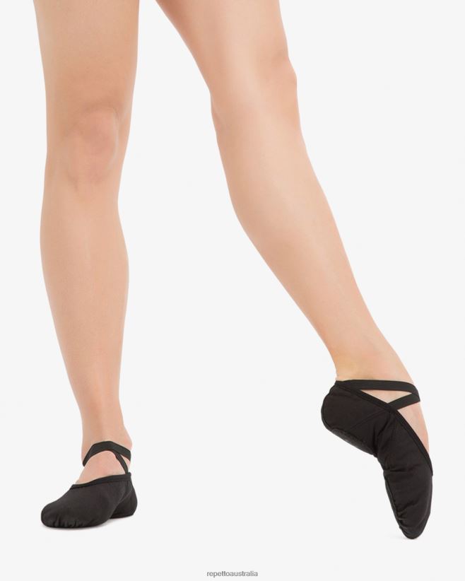 Repetto F4XL599 Women Professional Soft Ballet Shoes With Split Sole Footwear Black