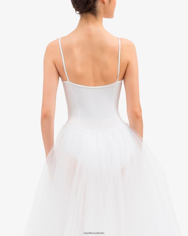 Repetto F4XL494 Women Long Tutu Clothing White