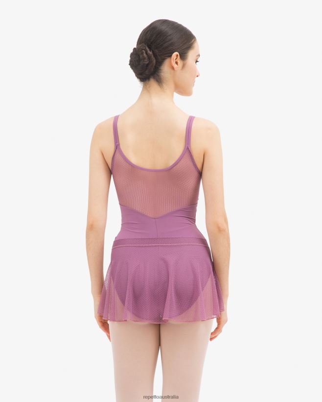 Repetto F4XL501 Women Short Lace Skirt Clothing Dalhia Purple