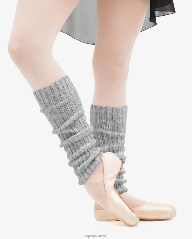 Repetto F4XL523 Women Legwarmers Accessories Textured Light Grey