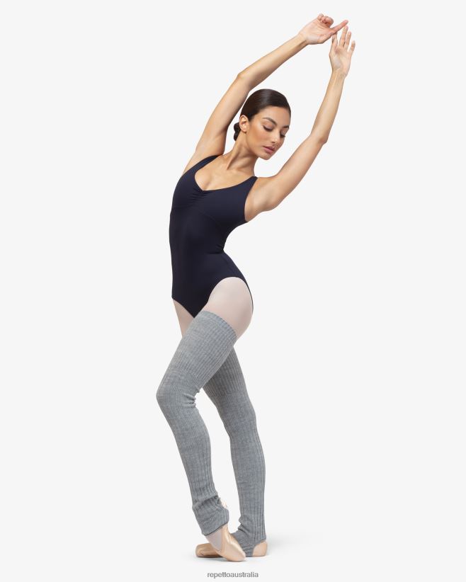 Repetto F4XL525 Women Warm-Up Legwarmers Accessories Mottled Light Grey