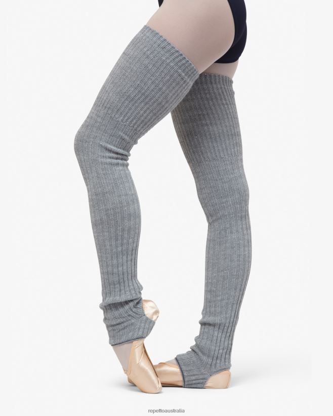 Repetto F4XL525 Women Warm-Up Legwarmers Accessories Mottled Light Grey