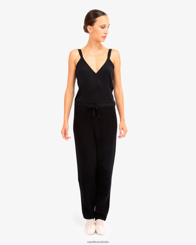 Repetto F4XL532 Women Warm-Up Jumpsuit Clothing Black