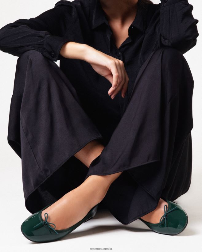 Repetto F4XL134 Women Cendrillon Ballerinas Footwear Deep Forest Green