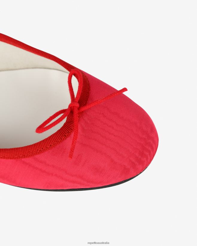 Repetto F4XL52 Women Cendrillon Ballerinas - Satin Footwear Raspberry Pink And Flammy Red