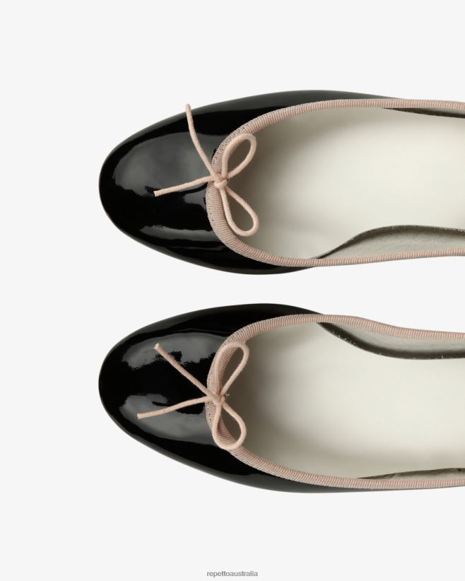 Repetto F4XL55 Women Camille Ballerinas Footwear Black And Iconic Pink