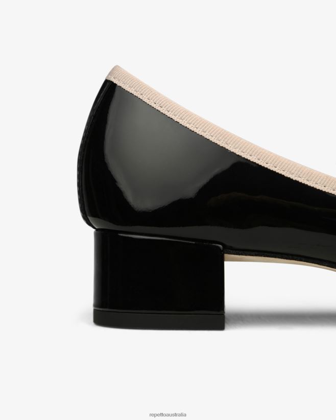 Repetto F4XL55 Women Camille Ballerinas Footwear Black And Iconic Pink