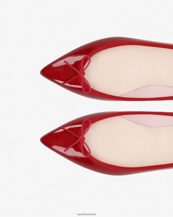 Repetto F4XL59 Women Brigitte Pointy Toe Ballerinas Footwear Flammy Red