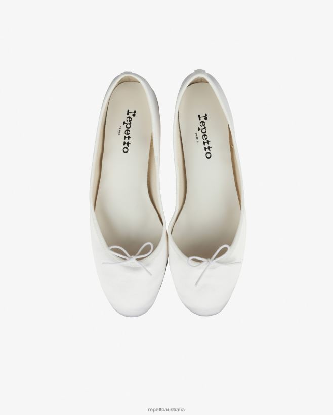 Repetto F4XL82 Women Camille Ballerinas - Satin Footwear Ivory White