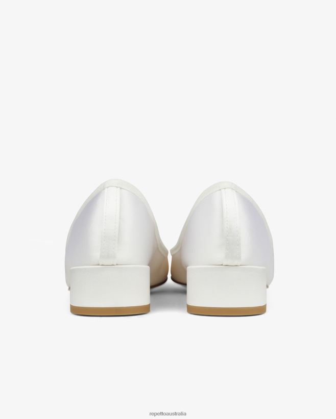 Repetto F4XL82 Women Camille Ballerinas - Satin Footwear Ivory White