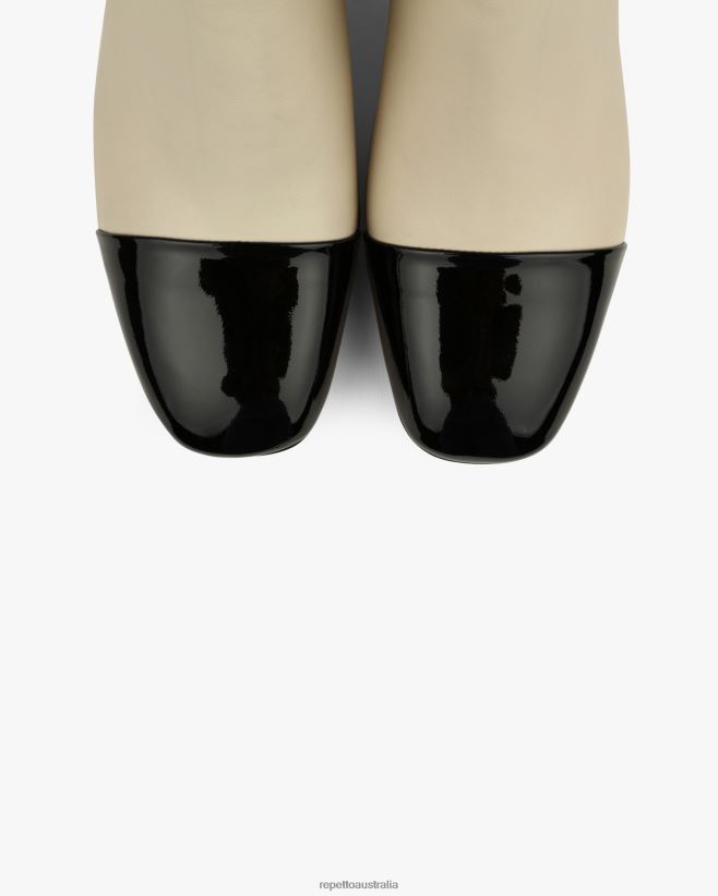 Repetto F4XL193 Women Melissa Ankle Boots Footwear Swan Beige And Black