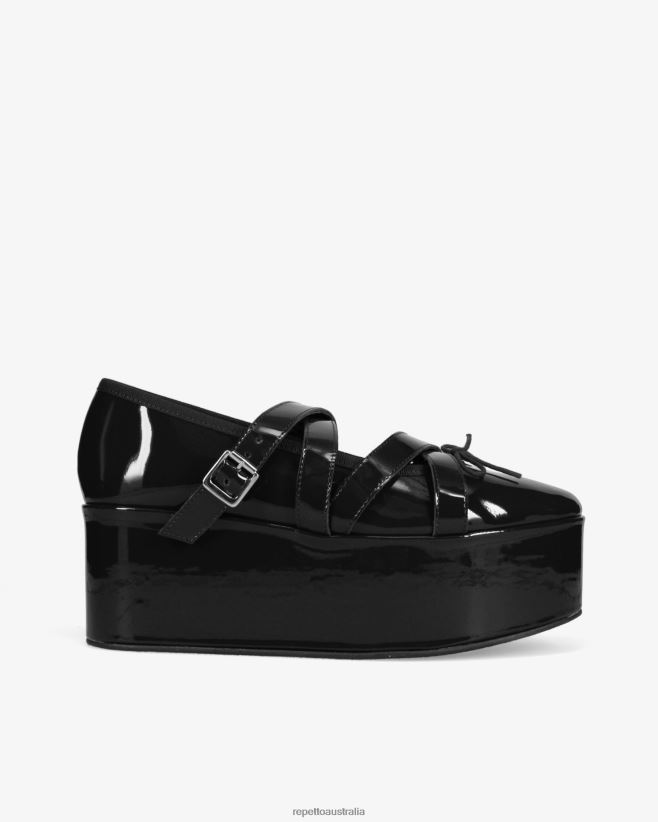 Repetto F4XL154 Women X Noir Kei Ninomiya - Platform Mary Janes Footwear Black