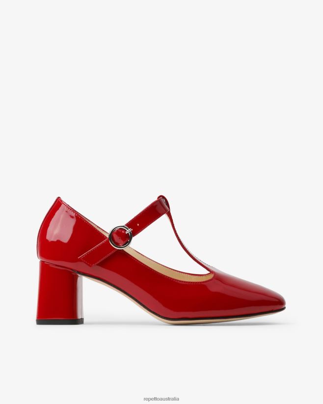 Repetto F4XL177 Women Tara Mary Janes Footwear Flammy Red