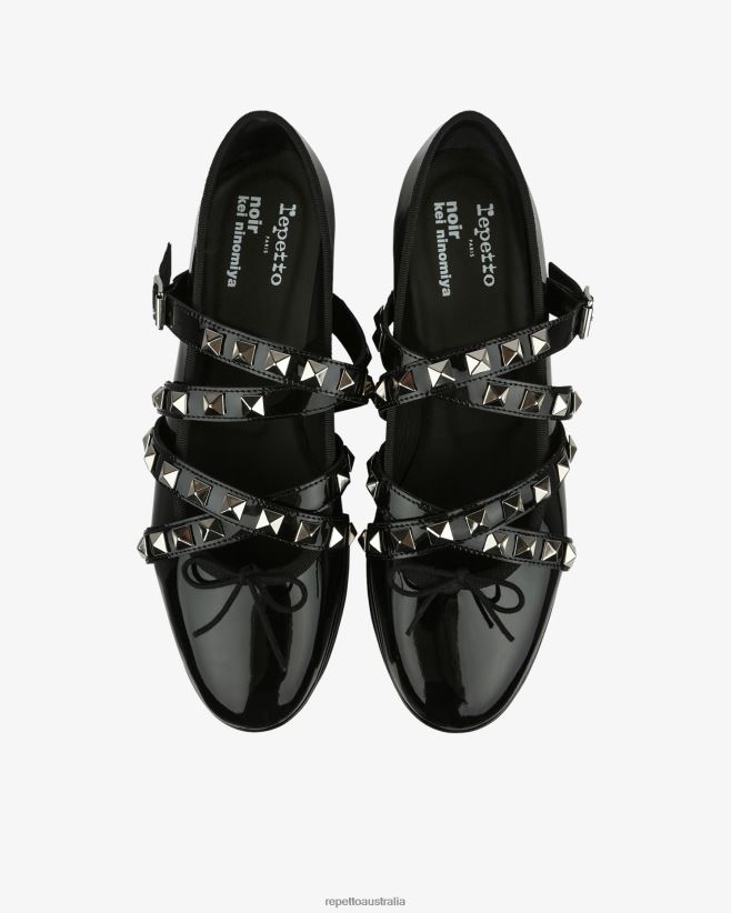 Repetto F4XL182 Women X Noir Kei Ninomiya - Platform Mary Janes With Studded Strap Footwear Black