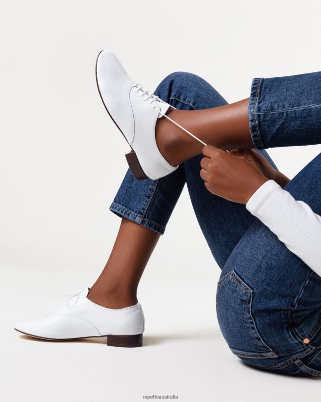 Repetto F4XL209 Women Zizi Oxford Shoes Footwear White