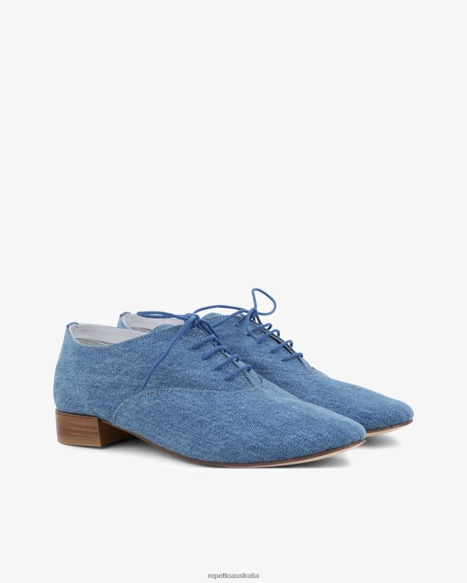 Repetto F4XL211 Women Zizi Oxford Shoes Footwear Everest Blue