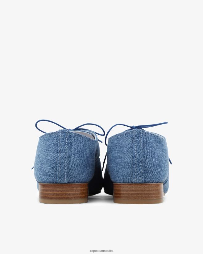 Repetto F4XL211 Women Zizi Oxford Shoes Footwear Everest Blue