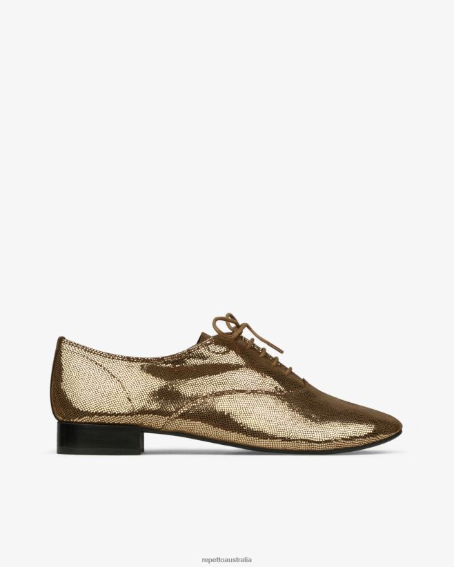 Repetto F4XL214 Women Zizi Oxford Shoes Footwear Antic Gold