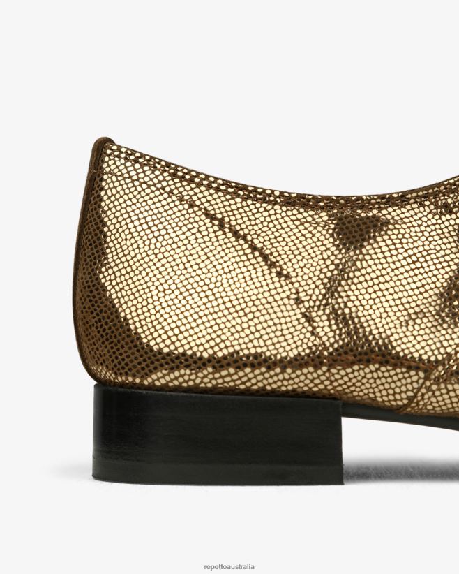 Repetto F4XL214 Women Zizi Oxford Shoes Footwear Antic Gold