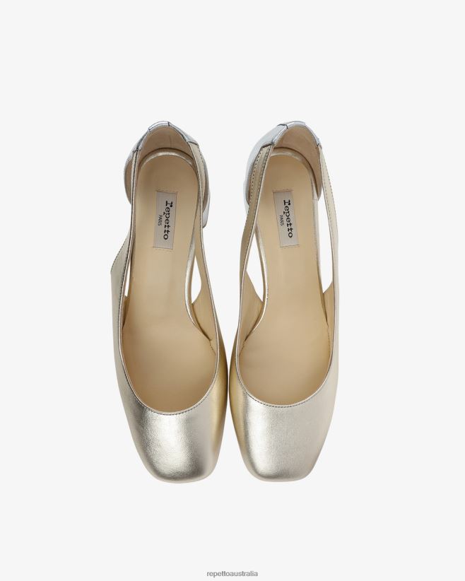 Repetto F4XL236 Women Terry Pumps Footwear Light Gold And Silver