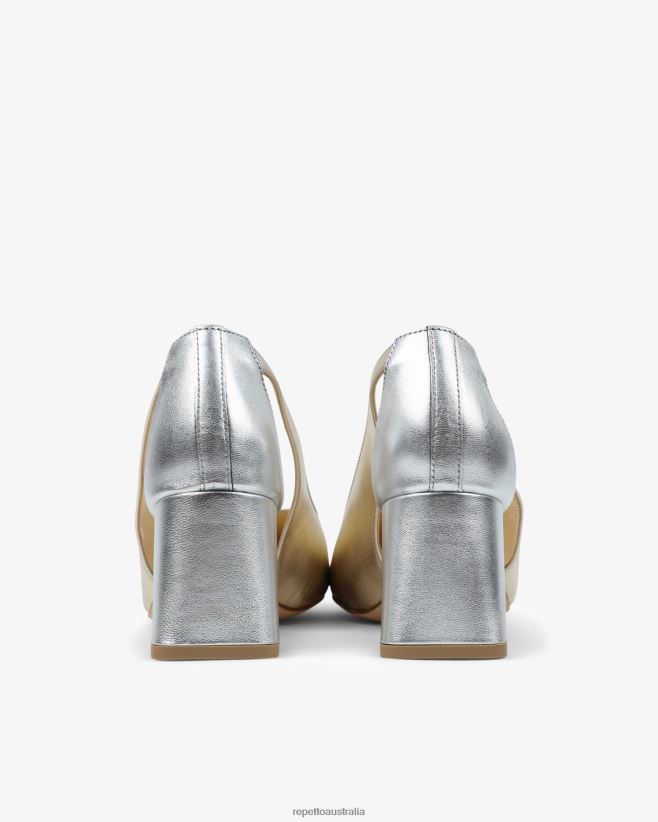 Repetto F4XL236 Women Terry Pumps Footwear Light Gold And Silver
